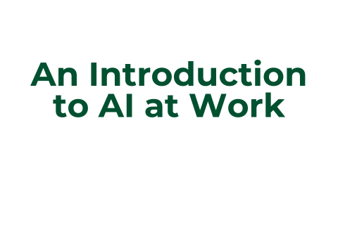 DWAM An Introduction to AI at Work